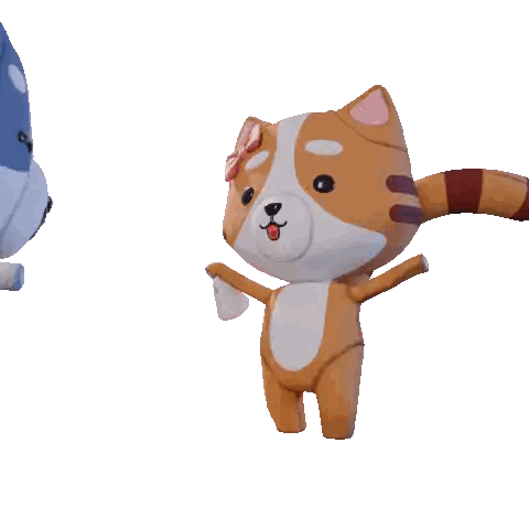 Two Stuffed Animals Kissing Cheeks Sticker