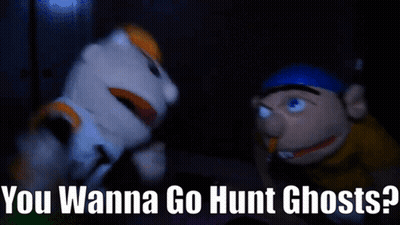 Two Stuffed Animals You Wanna Go Hunt Ghosts GIF