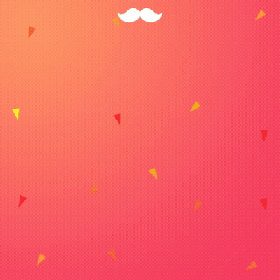 Two Tacos With Mustache On Pink GIF