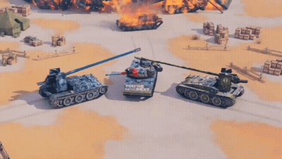 Two Tanks Saying You're Next GIF