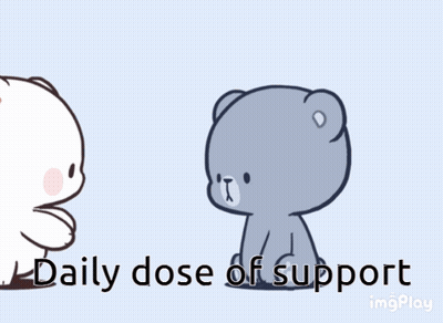Two Teddy Bears Daily Dose Of Support GIF