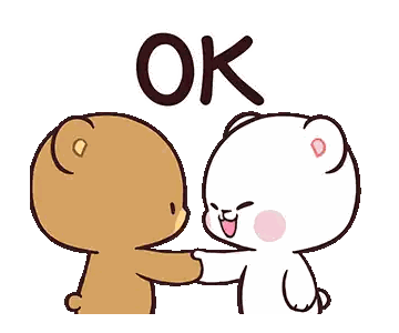 Two Teddy Bears Holding Hands With Crown Sticker