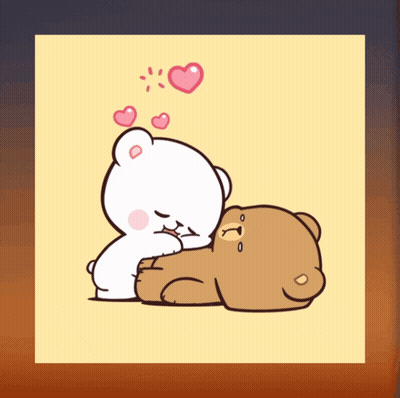 Two Teddy Bears Hugging GIF