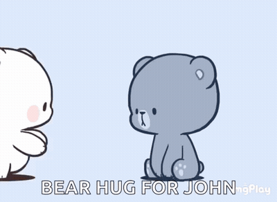 Two Teddy Bears Hugging Bear Hug For John GIF
