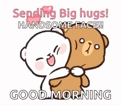 Two Teddy Bears Hugging Sending Big Hugs GIF