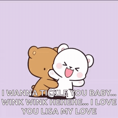 Two Teddy Bears Hugging Wanna Tickle You Baby Wink Wink I Love You Lisa GIF