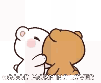 Two Teddy Bears Kissing Good Morning Lover GIF