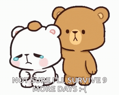 Two Teddy Bears One Crying GIF