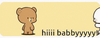 Two Teddy Bears Saying Hiiiiii Baby GIF
