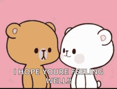 Two Teddy Bears Saying I Hope You're Feeling Well GIF