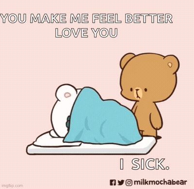 Two Teddy Bears Sitting At Table Eating Food GIF