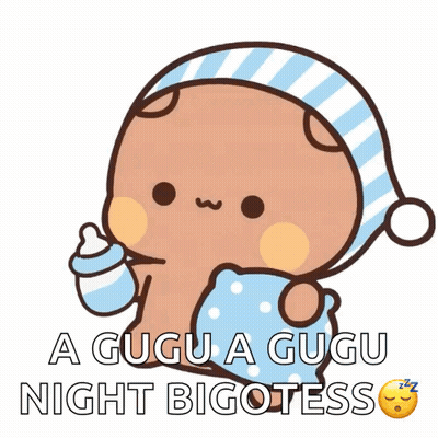 Two Teddy Bears Sleeping Saying Good Night Honey GIF