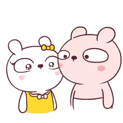 Two Teddy Bears Standing Sticker