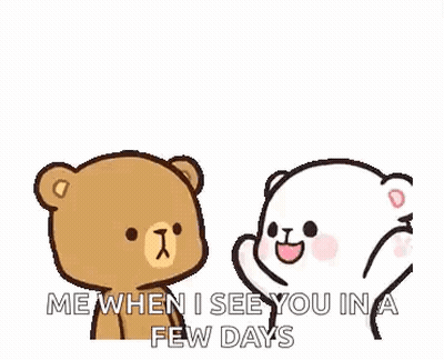 Two Teddy Bears Talking GIF