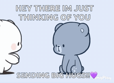 Two Teddy Bears Thinking Of You Big Hugs GIF