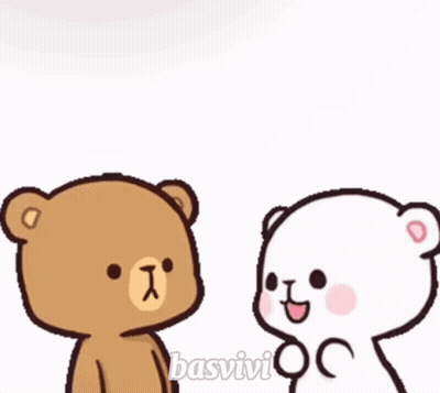 Two Teddy Bears Together Basvivi GIF