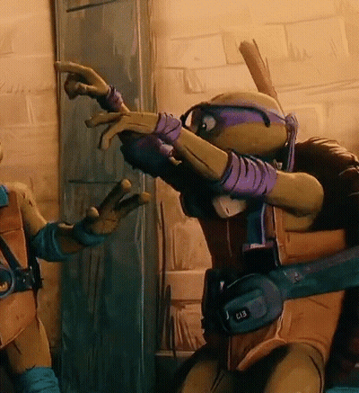 Two Teenage Mutant Ninja Turtles Purple Headband GIF