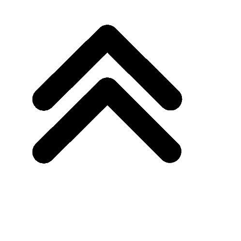 Two Up Arrows On White Background Sticker
