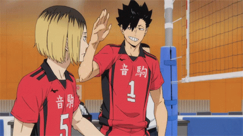 Two Volleyball Players One With The Number 1 On His Jersey GIF