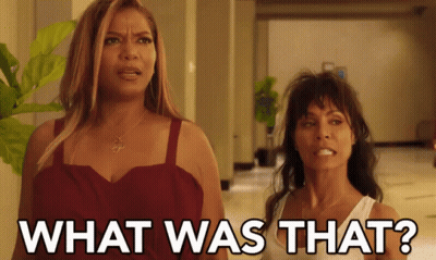Two Women Asking What Was That GIF