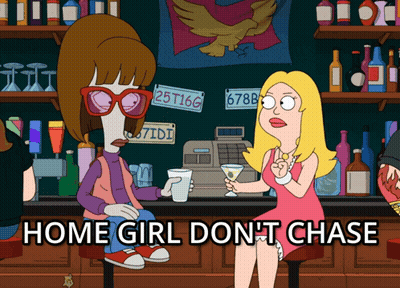 Two Women At Bar Home Girl Don't Chase GIF
