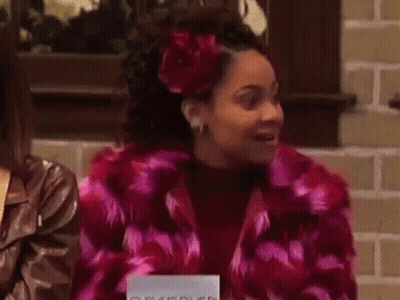 Two Women At Table With Hater GIF