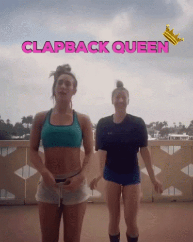 Two Women Dancing Clapback Queen GIF