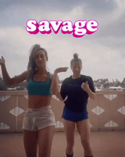Two Women Dancing Savage GIF