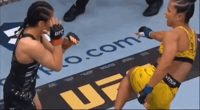 Two Women Fighting In Boxing Match GIF
