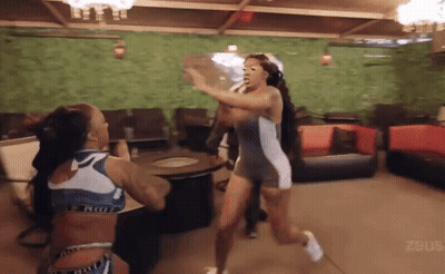 Two Women Fighting Zeus GIF