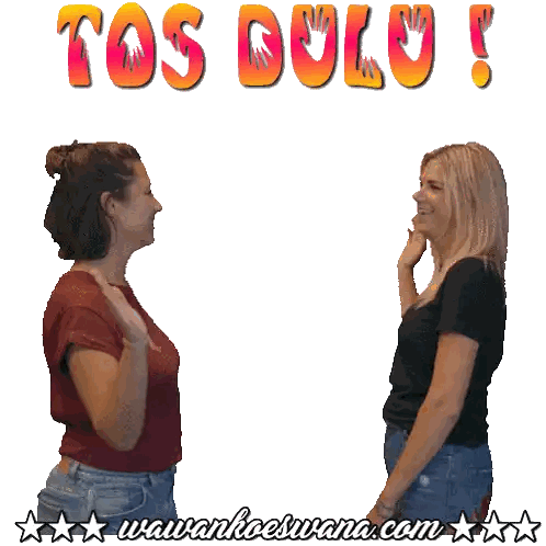 Two Women Giving High Five Sticker