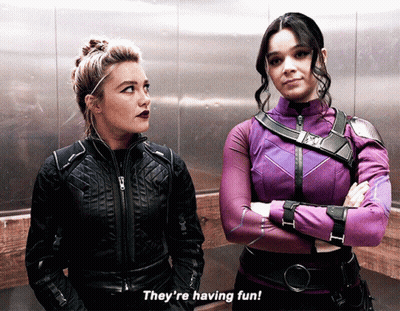 Two Women Having Fun GIF