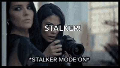 Two Women Holding Camera Stalker GIF