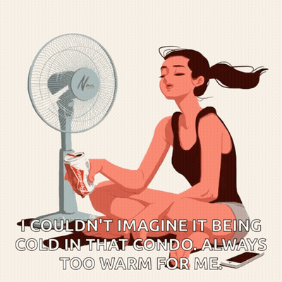 Two Women Holding Fans GIF