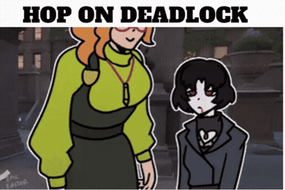 Two Women Hop On Deadlock GIF