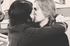 Two Women Hugging And Kissing GIF