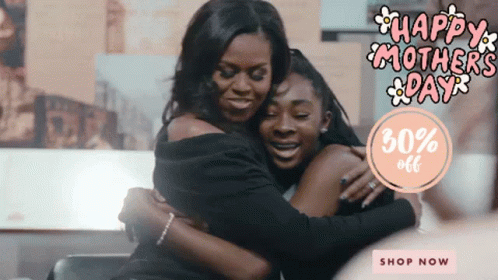 Two Women Hugging Mother's Day GIF