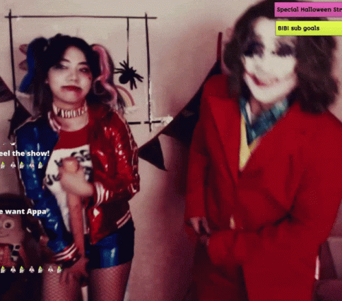 Two Women In Halloween Costumes Special Halloween Stream GIF