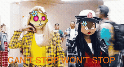 Two Women In Squirrel Masks GIF