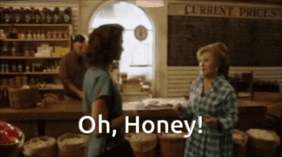 Two Women In Store One Saying Oh Honey GIF