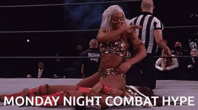 Two Women In Wrestling Ring Monday Night Combat Hype GIF