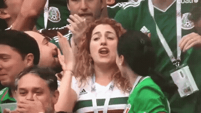 Two Women Kissing At Soccer Stadium GIF