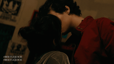 Two Women Kissing Dark Room #Beetlejuice #Beetlejuice GIF
