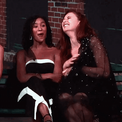 Two Women Laughing GIF