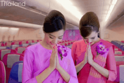 Two Women On Airplane Thailand GIF