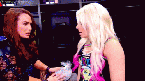 Two Women One In Pink Top With Pony GIF