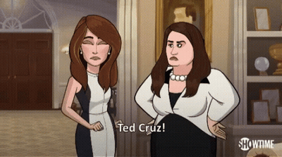 Two Women One Saying Ted Cruz GIF