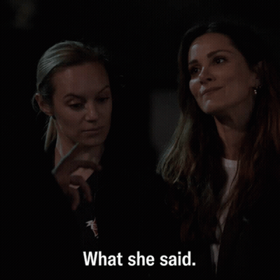 Two Women One Saying What She Said GIF