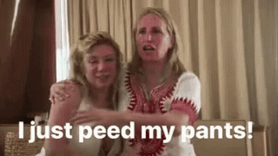 Two Women Say I Just Peed My Pants GIF