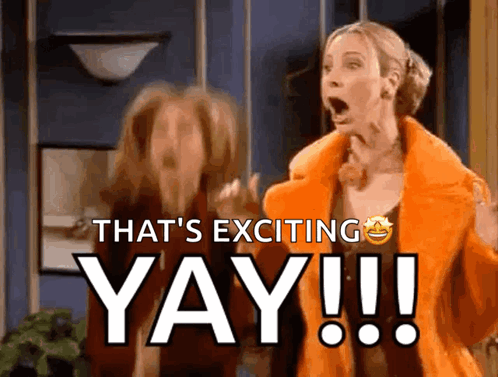 Two Women Saying Exciting Yay GIF